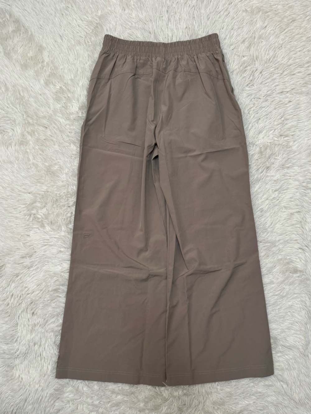 Fabletics Downtown wide leg pant Fabletics Taupe Wide-Leg Pull-On Pants - Picture 6 of 8